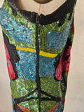 Ultra Glam, One-of-a-kind beaded sheath