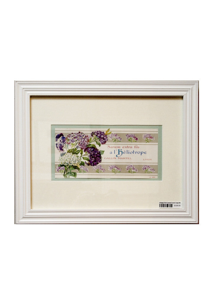 Vintage French Soap Labels - Framed