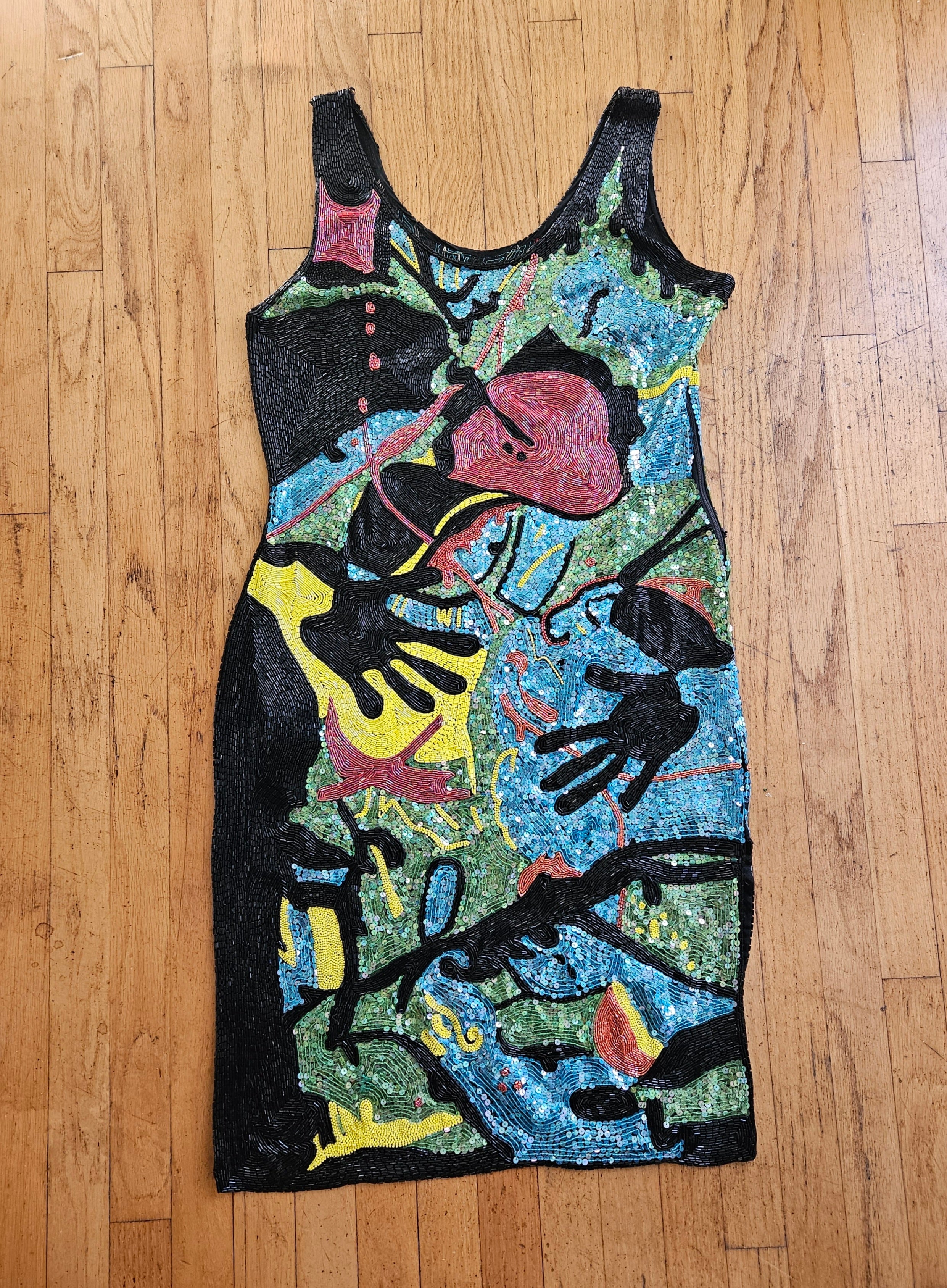 Ultra Glam, One-of-a-kind beaded sheath