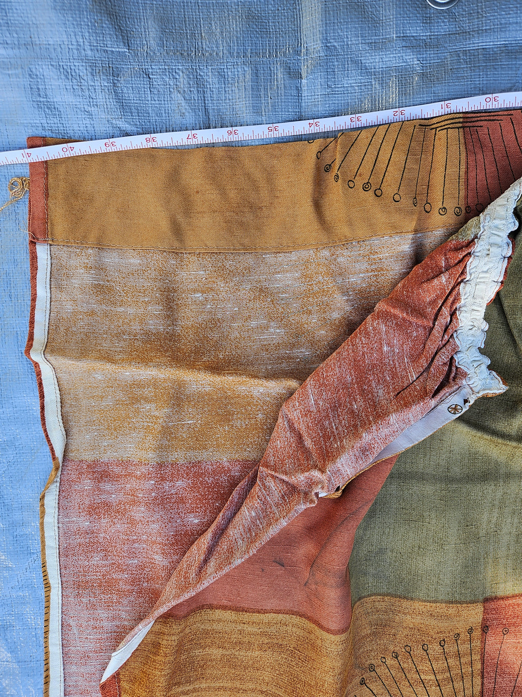 1950s Sunburst Curtain panel