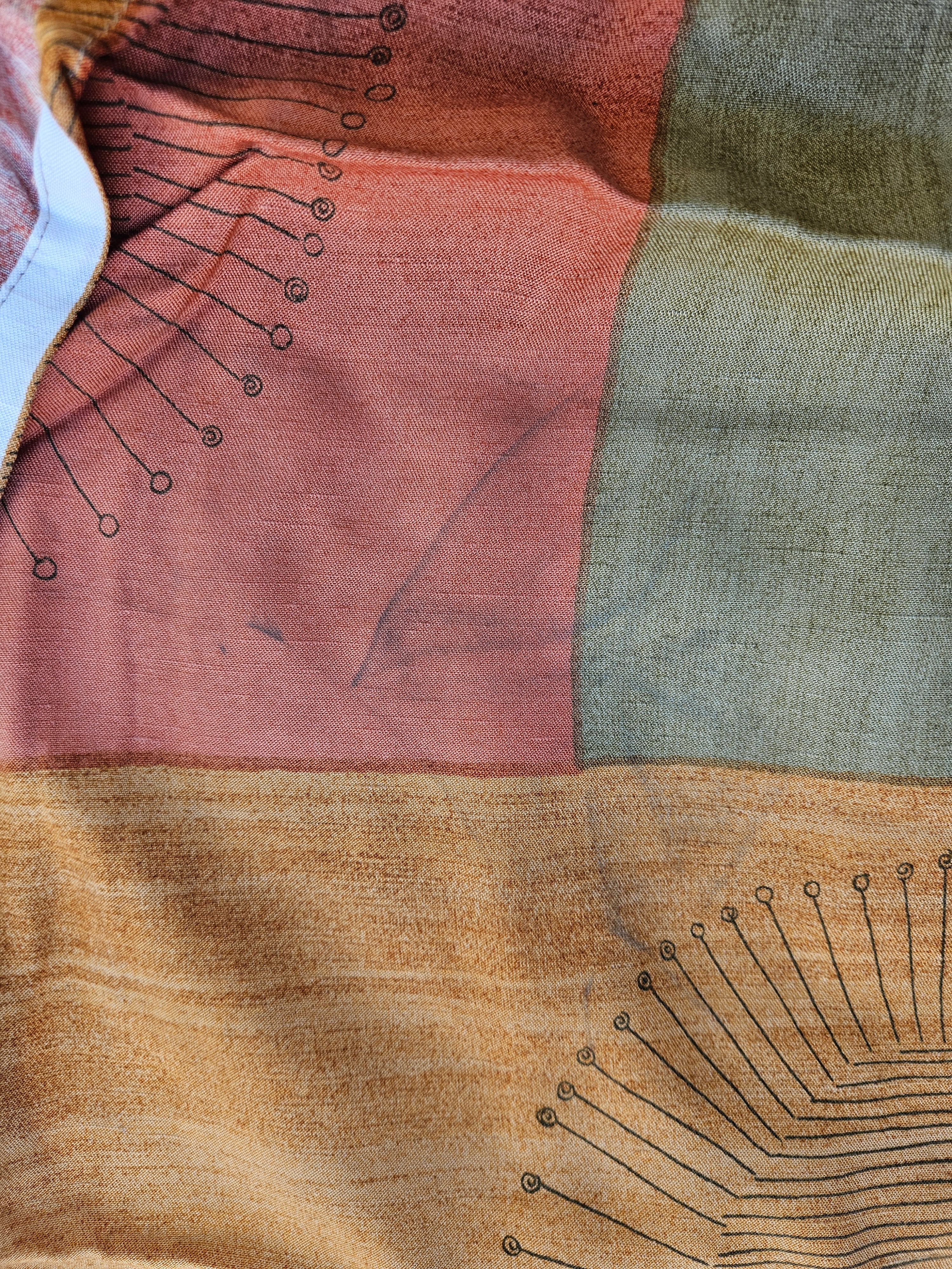 1950s Sunburst Curtain panel
