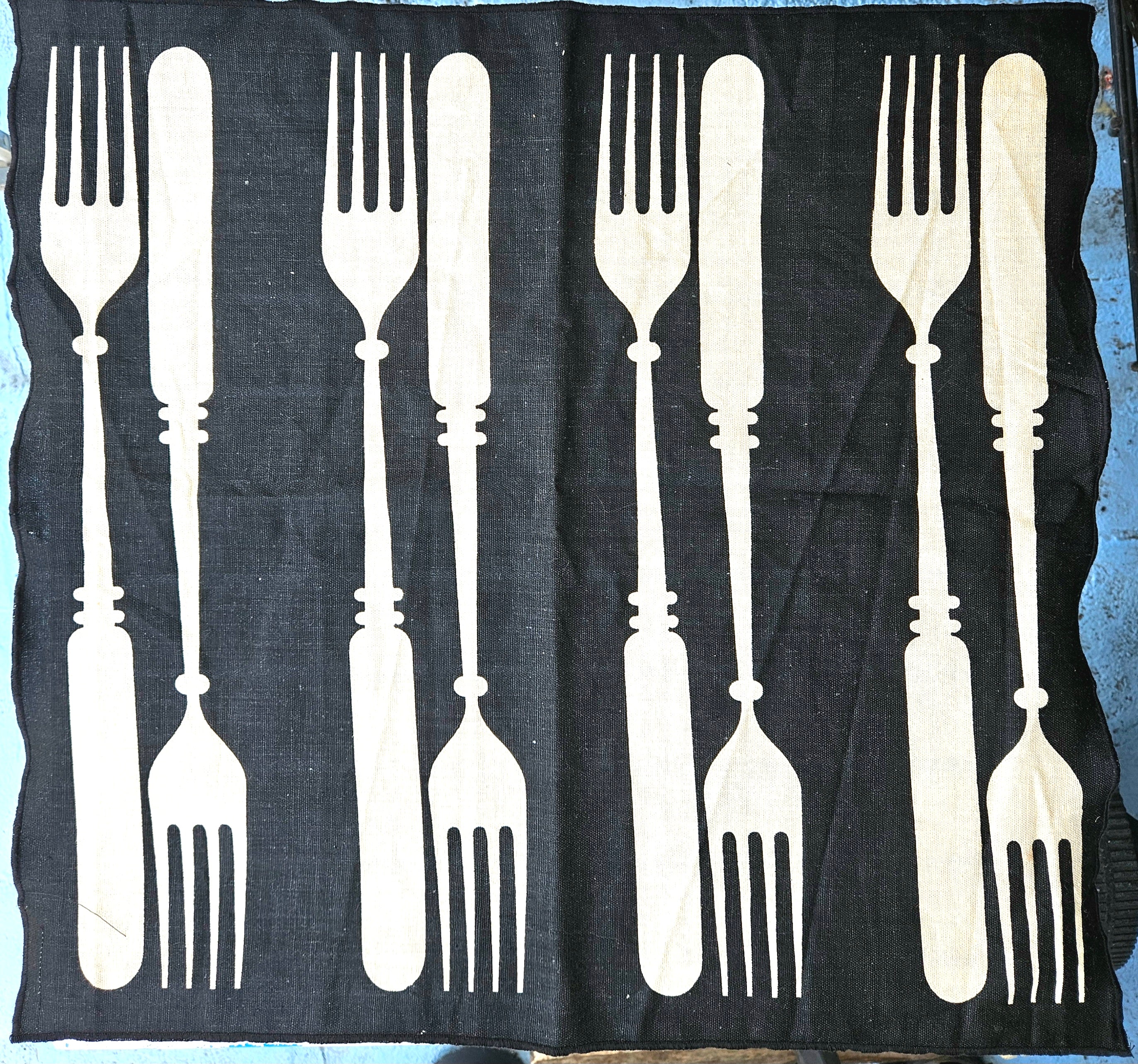 Vintage 1960s Linen Napkind