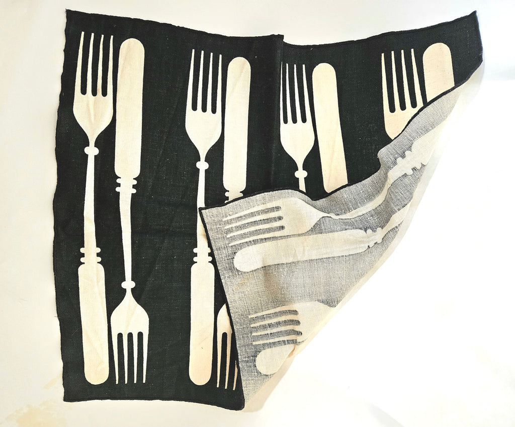 Vintage 1960s Linen Napkind
