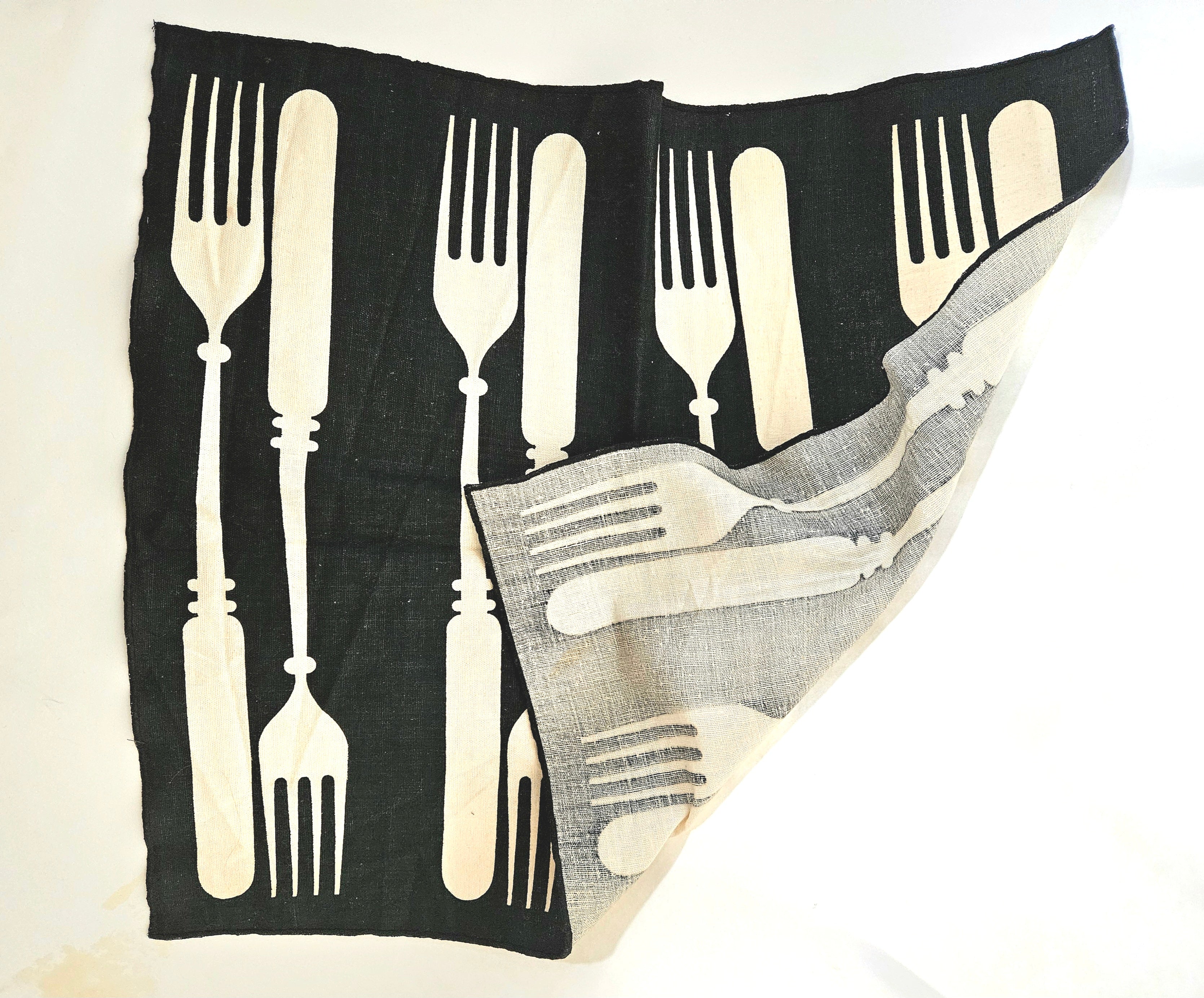 Vintage 1960s Linen Napkind