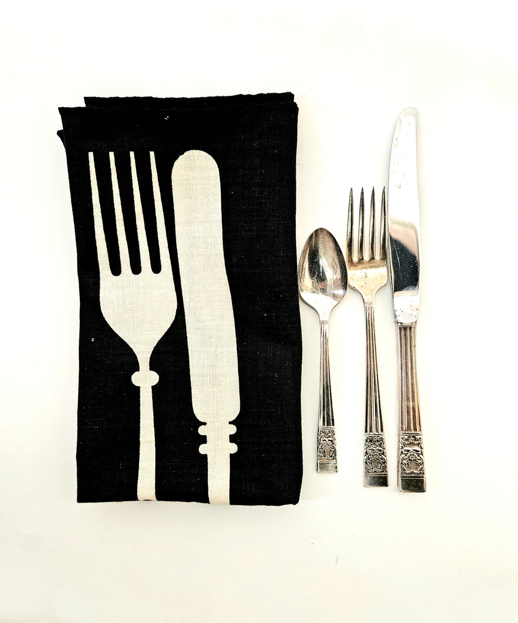 Vintage 1960s Linen Napkind