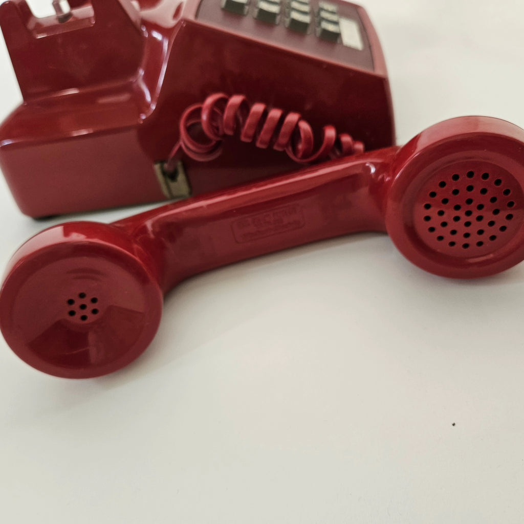 Vintage Red Touch tone phone (early 1980s)