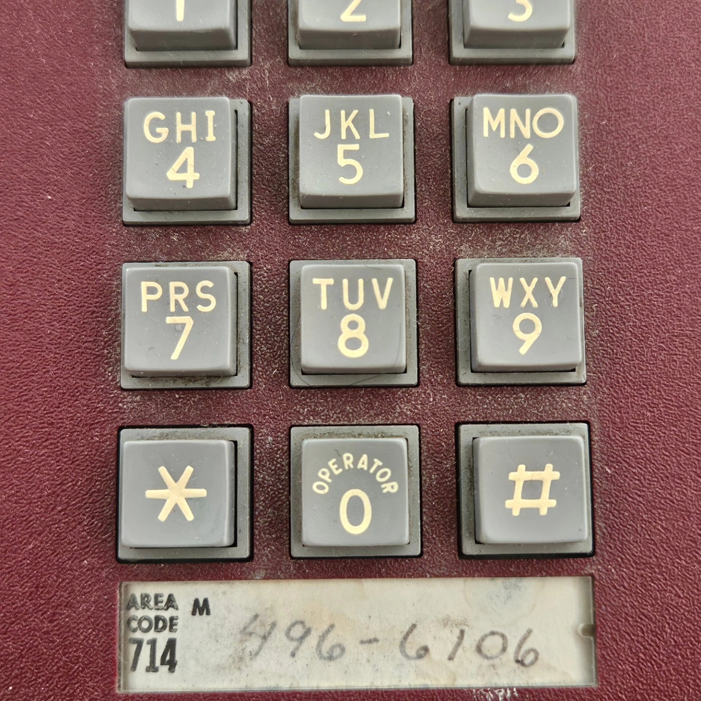 Vintage Red Touch tone phone (early 1980s)