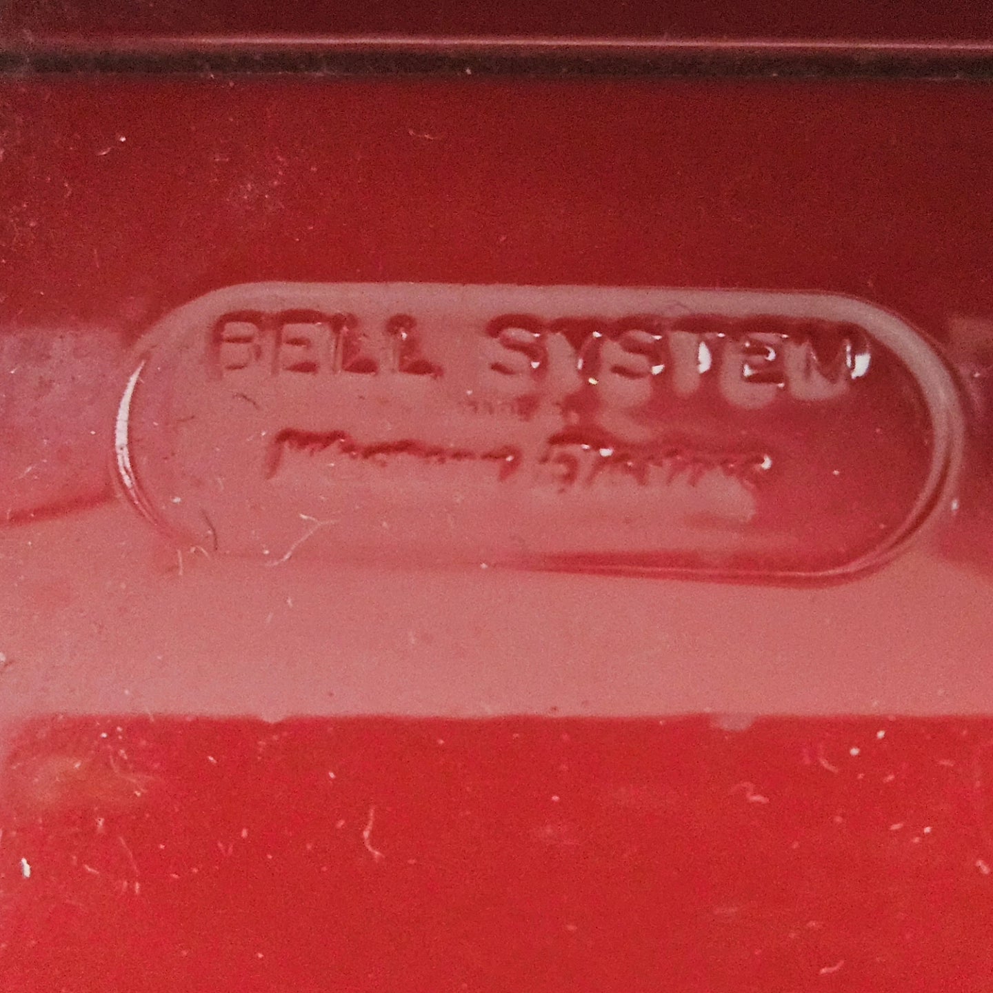 Vintage Red Touch tone phone (early 1980s)