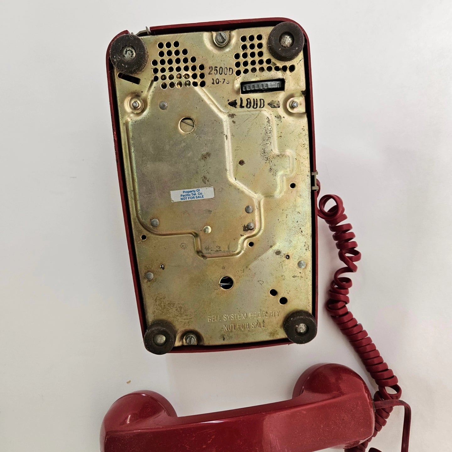 Vintage Red Touch tone phone (early 1980s)