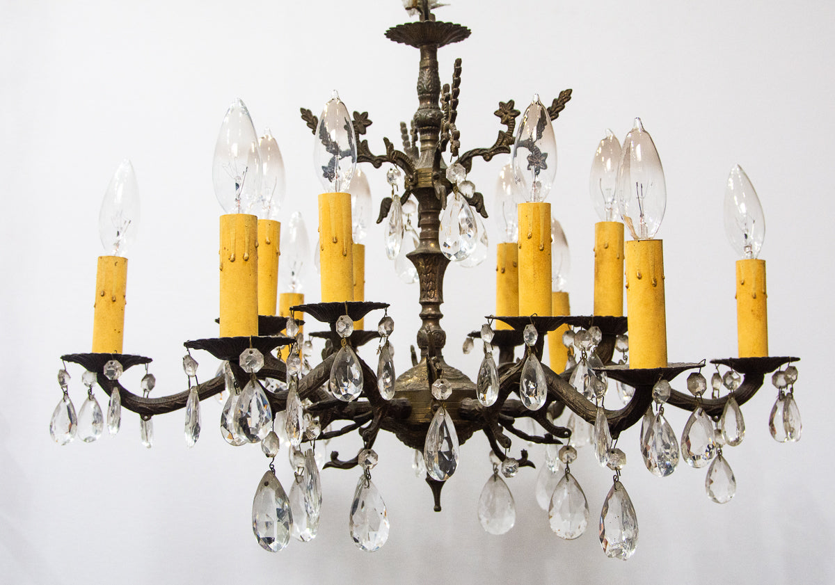 Elegant European Style Brass Chandelier