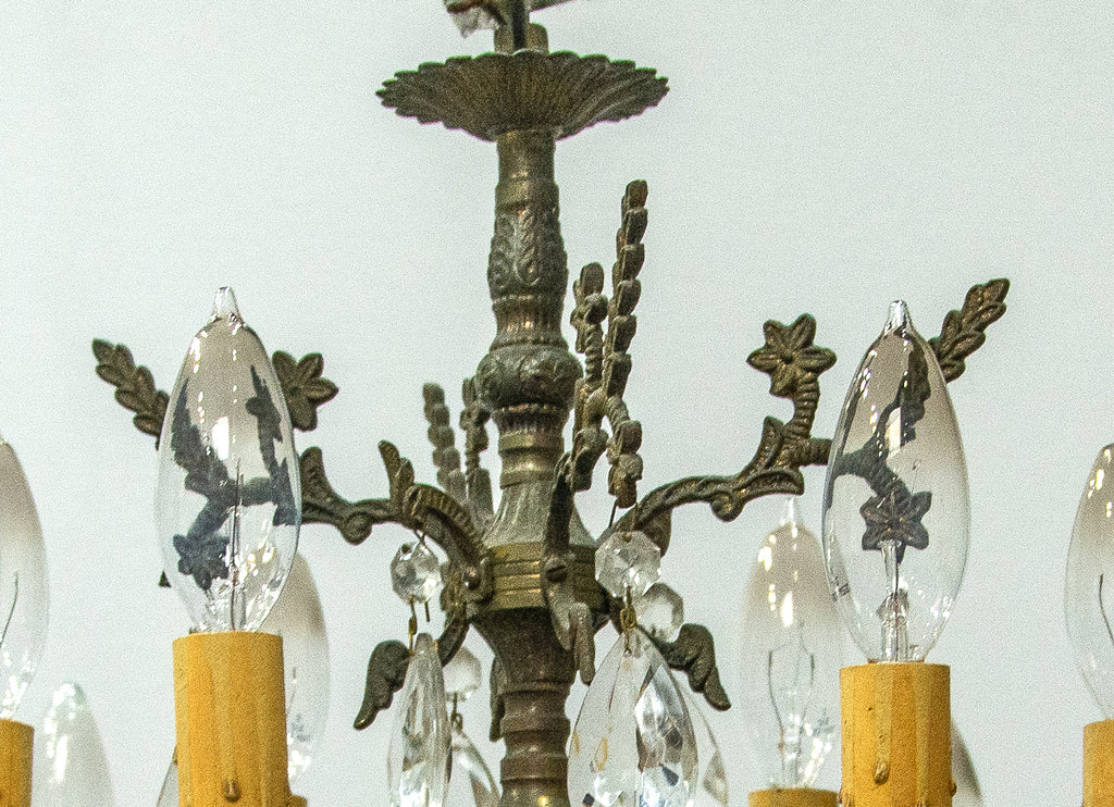 Elegant European Style Brass Chandelier