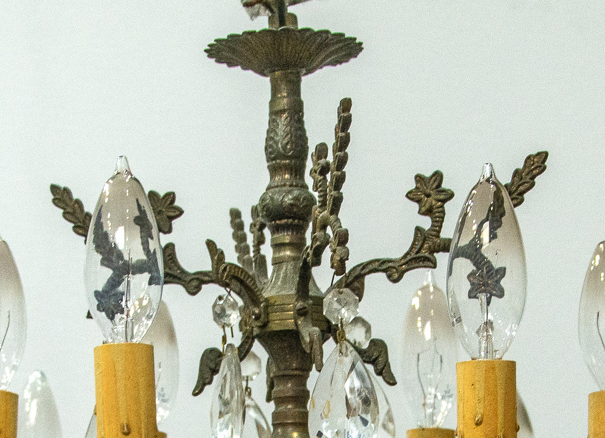 Elegant European Style Brass Chandelier