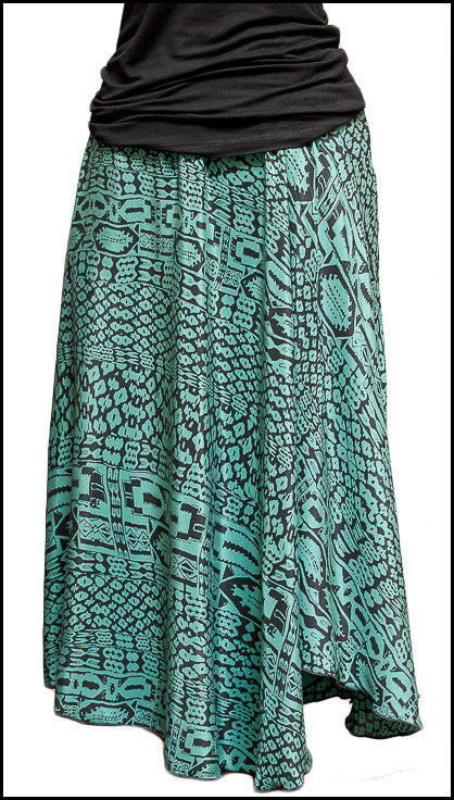 Silk Circle Skirt - Kelly Batik