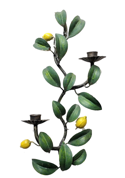 Italian Lemon Branch Candle Sconce