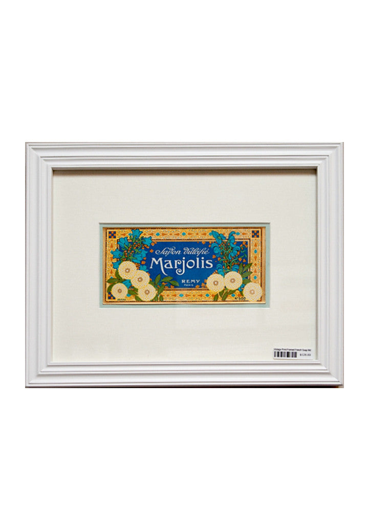 Vintage French Soap Labels - Framed