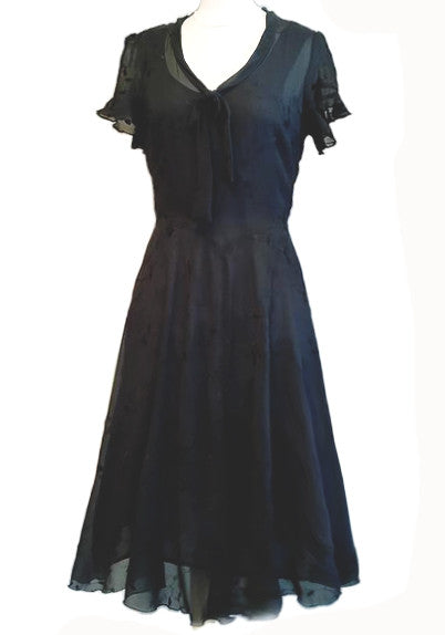 Deb Dress - Black Embroidery