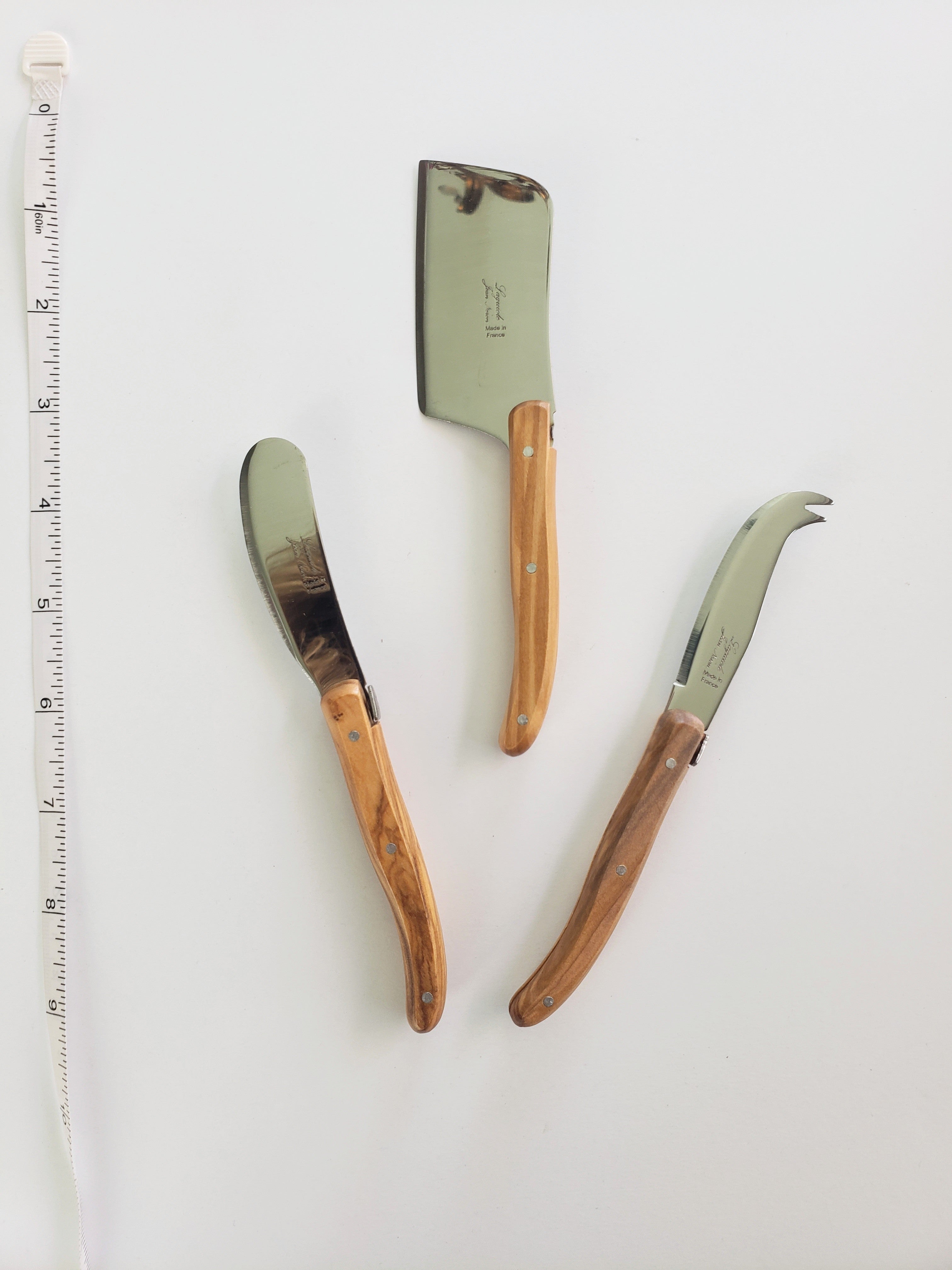 Laguiole Olive wood Mini Cheese knives